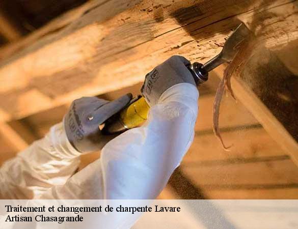 Traitement et changement de charpente  lavare-72390 Artisan Chasagrande